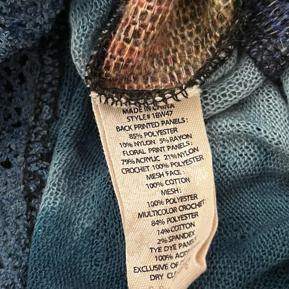 Soft Surroundings Stylish Blue Patterned Long Vest - image 3